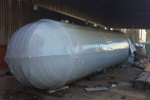 VCI Heat Exchanger wrapped in ZERUST ICT510-OPS for long-term outdoor storage