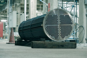 Biomass energy heat exchanger protected with HST-10 after hydrostatic testing.